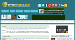 Desktop Screenshot of investorideas.com