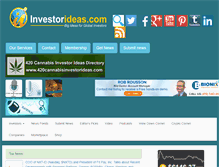 Tablet Screenshot of investorideas.com